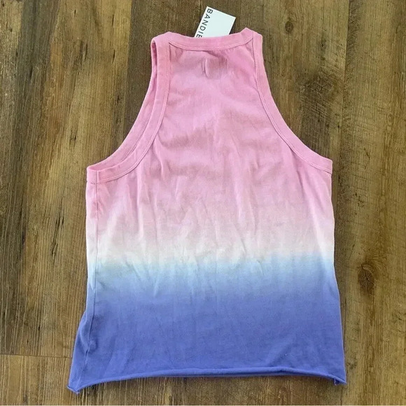 WSLY x Bandier The Rivington Weekend Ombré Tie Dye Tank NWT L - Picture 5 of 5